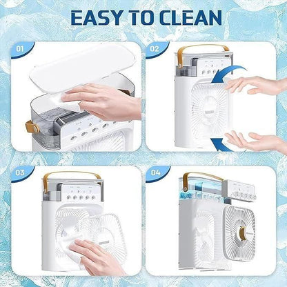 Portable Air Conditioners - Small AC Quiet Personal Air Cooler,USB Powered Mini Desktop Cooling Misting Fan, 1 | 2 | 3 Timer 3 Smart Speeds,360°Adjustment Office, Home, Room, Carved Design